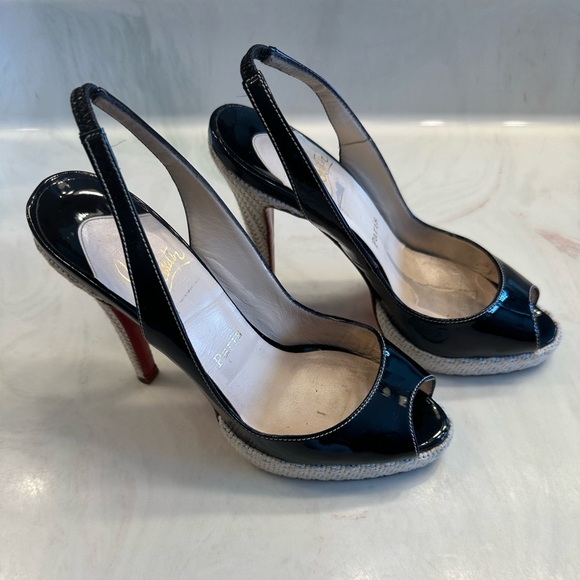 CHRISTIAN LOUBOUTIN PLATFORM SLINGBACK - Picture 2 of 9